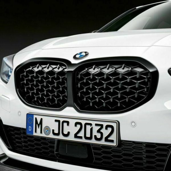 Original BMW F40 M135i Diamond Style Kidney Grill Gloss Black Gril