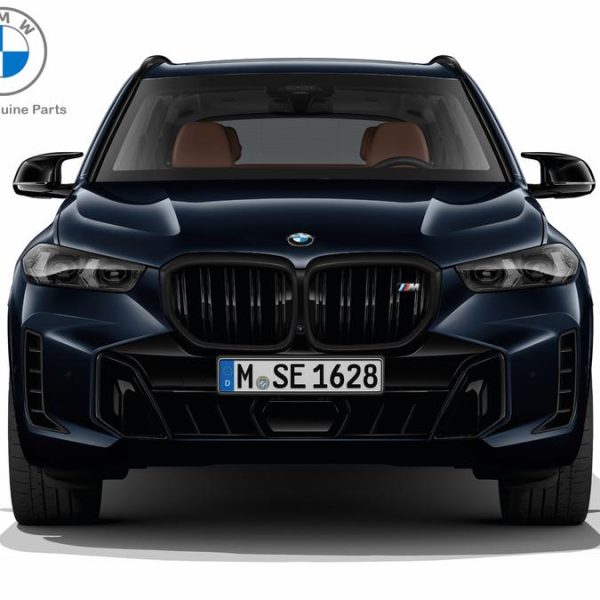 BMW G05 X5 LCI Facelift M Emblem Kidney Grill High Gloss Black Hitam