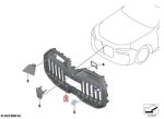 Original BMW G70 7 Series M Kidney Grill High Gloss Black Iconic Glow - Image 6