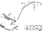 Original BMW E46 Coupe LCI Cover Trim Lis Bawah Lampu Depan KIRI - Image 5