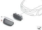 Original BMW E90 E91 Grill Pinggiran Chrome Depan KANAN - Gambar 5