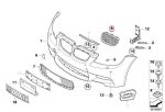 Original BMW E90 E92 E93 M3 Chrome Grill Depan Kanan - Image 5