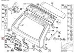 Original BMW E53 X5 Trunk Lid Handle Bagasi - Complete Set - Image 4