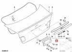 Original BMW E46 Cabriolet Convertible Trunk Lid Handle Bagasi + Cat - Image 4