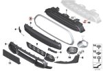 MINI F55 F56 F57 Chrome Pinggiran Grill Keliling Frame Surround - Image 4