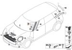 Original MINI Clubman F54 Cover Column A Pilar Kaca Depan KANAN - Image 5