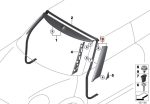 Original MINI F57 Cabrio Cover Column A Pilar Samping Kaca Depan KIRI - Image 5