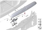 Original MINI F55 F56 F57 Trunk Lid Handle Tombol Bagasi Gloss Black - Image 6