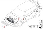 MINI F55 F56 F57 Seal Chrome Trim Stripes Belakang Kap Mesin Pilar A - Image 5