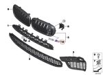 Original BMW F86 X6M X6 M Emblem Grill Depan KIRI 51138063150 - Image 5