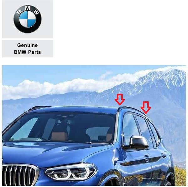 Original BMW G01 X3 F97 X3M Roof Rails Shadowline Gloss Black KIRI