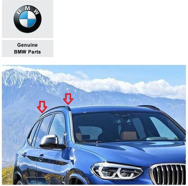 Original BMW G01 X3 F97 X3M Roof Rails Shadowline Gloss Black KANAN