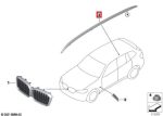 Original BMW G01 X3 F97 X3M Roof Rails Shadowline Gloss Black KANAN - Image 3