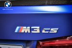 Original BMW F80 M3 CS Chrome Badge Emblem Bagasi belakang mobil