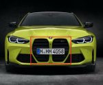 Original BMW G82 G83 M4 Competition Grill High Gloss Black Gril Hitam