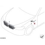 BMW F90 M5 LCI Competition Black Trim Panel Air Duct Grill Fender SET - Image 5