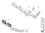 Original BMW E39 Cover Trim Lis Bawah Lampu Depan KIRI 51138168809 - Image 5