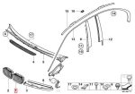 Original BMW E46 Pre-LCI 325i Chrome Kidney Grill KIRI 51138208489 - Image 4