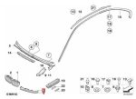 Original BMW E46 Coupe Pre-LCI Cover Trim Lis Bawah Lampu Depan KIRI - Image 5