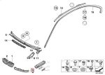 BMW E46 Coupe Pre-LCI Cover Trim Lis Bawah Lampu Depan Washer KANAN - Image 6