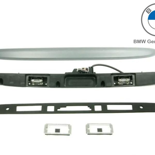 Original BMW E46 Coupe Trunk Lid Handle Tombol Bagasi - Complete Set