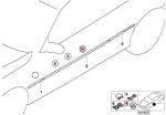 Original BMW E46 Coupe Cabrio O-Ring Kancing Lis Body Pintu Grommet - Image 5