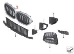 Original BMW F48 X1 LCI X-Line Kidney Grill X Line Gril Facelift - Image 3