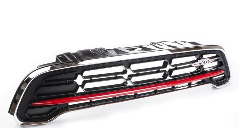 51139812862_A ORI MINI Countryman R60 JCW John Cooper Works Grill Depan Chilli Red - Image 1