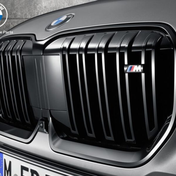 Original BMW U11 X1 M Kidney Grill Gloss Black Gril Hitam Shadow Line