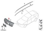 Original BMW U11 X1 M Kidney Grill Gloss Black Gril Hitam Shadow Line - Image 4