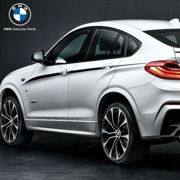 Ori BMW F26 X4 M Performance Side Stripes Sticker Body Silver Black