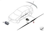 Ori BMW F26 X4 M Performance Side Stripes Sticker Body Silver Black - Image 6