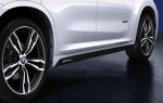 Orignal BMW F48 X1 M Performance Side Skirt Decals Sticker Black SET - Gambar 3
