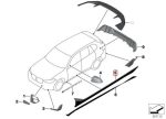 Ori BMW G05 X5 M Performance Foil Decals Sticker Body Frozen Black - Image 5