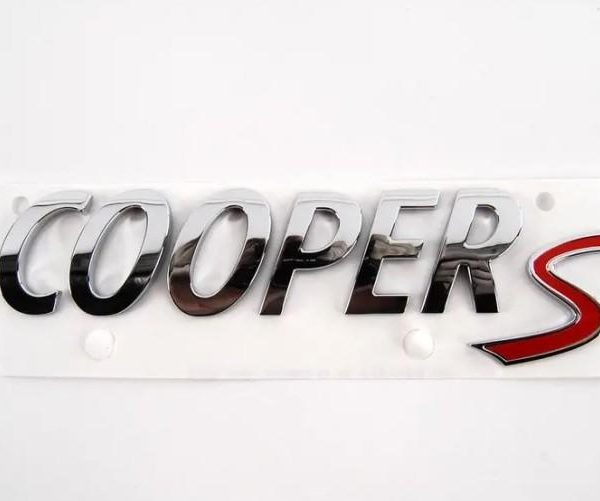 MINI F54 F55 F56 F57 F60 Cooper S Logo Emblem Belakang