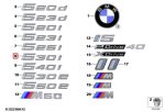 Original BMW G60 530i Badge Emblem Logo Bagasi belakang mobil - Image 3