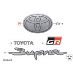 Original Toyota Supra J29 GR Hood Emblem Badge Logo Kap Mesin Depan - Image 4