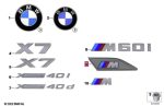 Original BMW G07 X7 LCI M60i M Sport Side Fender Badge Emblem Samping - Image 6