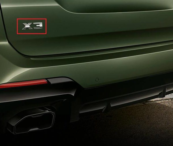BMW G01 X3 LCI Facelift X3 Chrome Emblem Logo Bagasi Belakang