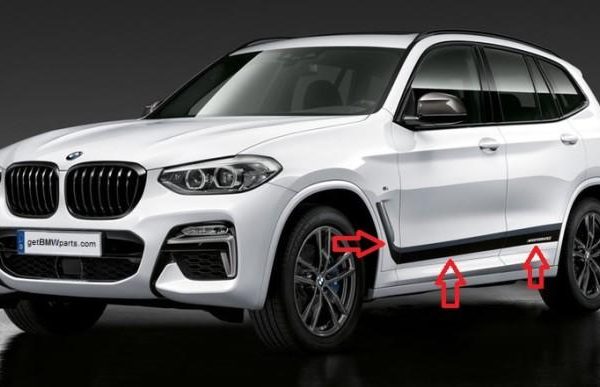 Ori BMW G01 X3 M Performance Foil Decals Sticker Body Frozen Black