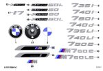 Original BMW G70 M70 M Sport Side Wing Emblem Fender Samping Depan SET - Image 5