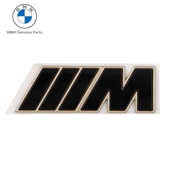 Ori BMW I20 iX M Sport Black Gold Side Fender Badge Emblem Samping