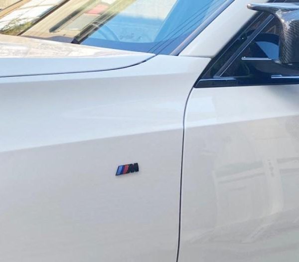 BMW G22 G23 G26 M Sport Side Fender Badge Emblem Samping Gloss Black