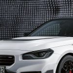 Original BMW G87 M2 M Performance Decal Set Sticker Kap Mesin dan Samping Frozen Black - Image 3