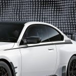 Original BMW G87 M2 M Performance Decal Set Sticker Kap Mesin dan Samping Frozen Black - Image 4