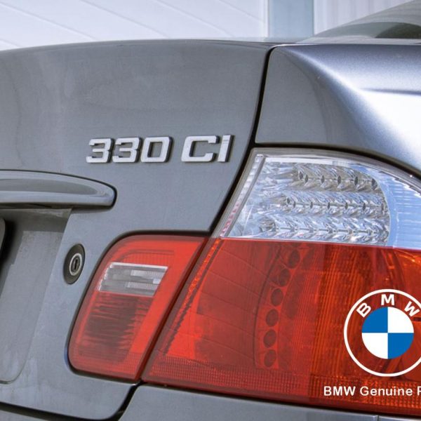 Original BMW E46 330Ci Coupe Badge Emblem Logo Bagasi belakang mobil