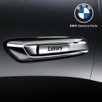 Original BMW F10 F11 LCI Luxury Line Badge Emblem Fender Samping