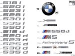 Original BMW F10 F11 LCI Luxury Line Badge Emblem Fender Samping - Image 4