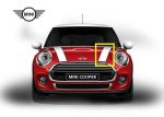MINI F55 F56 F57 Hood White Stripe Sticker Decals Kap Mesin KIRI