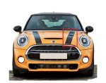 MINI F55 F56 F57 Hood Stripes Strip Sticker Decals Kap Mesin KIRI